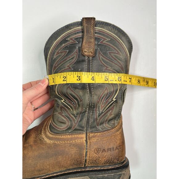 Ariat Men\'s WorkHog XT Cottonwood Soft Toe Brown Work Boot Size 10D main image 4